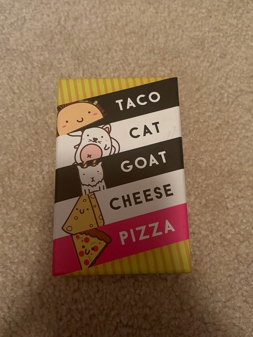 Unknown Brand Taco Cat Goat Cheese Pizza Cat Toy - Pink, Yellow, Black